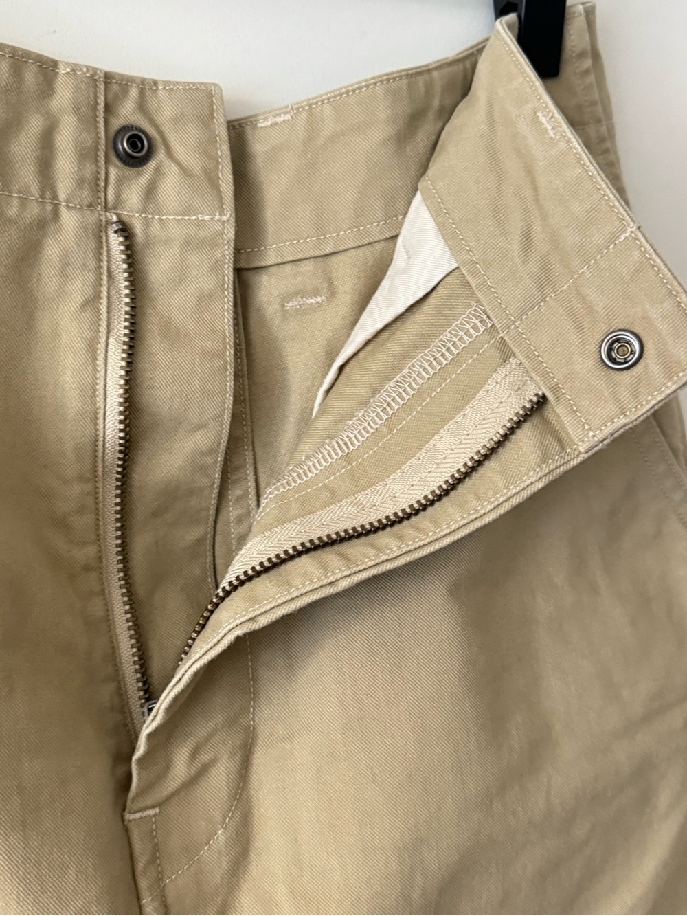 Everyday A-Line Midi Skirt in Khaki - Picture 3 of 7